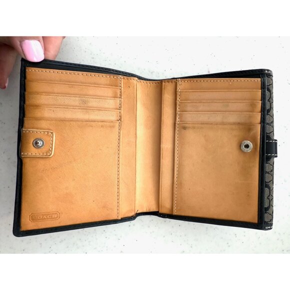Vintage Coach Signature C Small Bifold - Picture 3 of 4